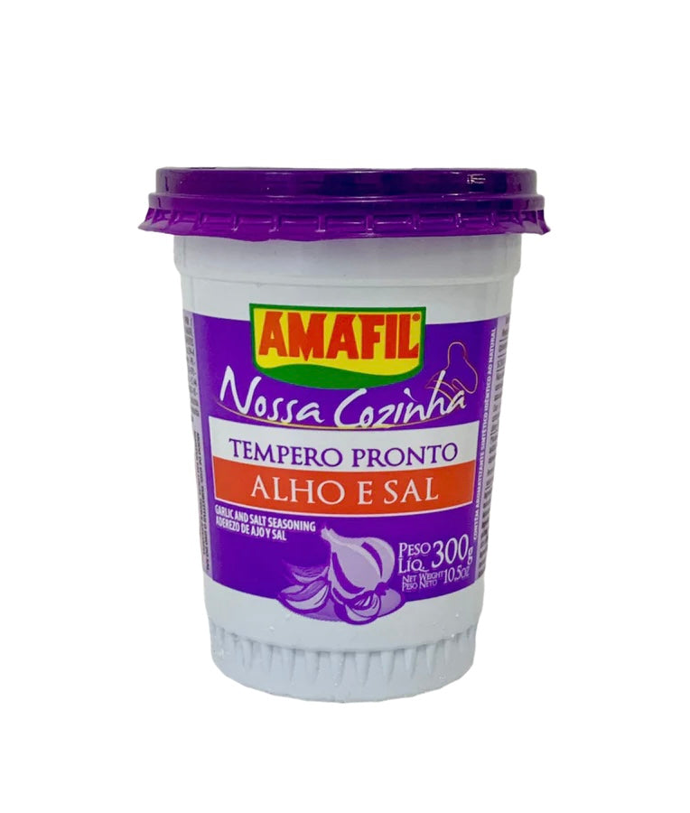 Amafil Tempero Alho e Sal/Garlic and Salt 300g