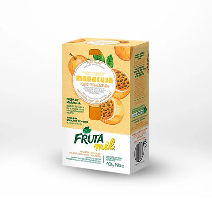 Fruta Mil Passion Fruit Pulp without Seeds/Polpa de Maracujá 400g