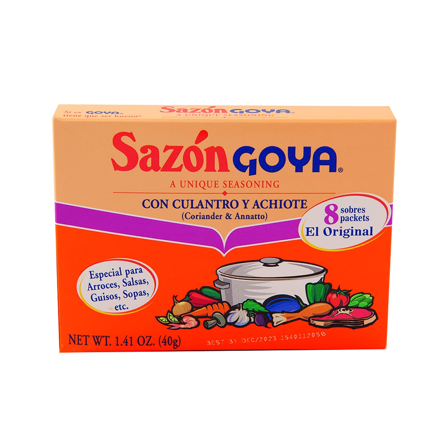Goya Sazon Coentro e Tomate 40g
