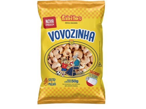 Vovozinha Pipoca/Pop Corn Salgada 50g EXPIRW DATE: May 05, 2024