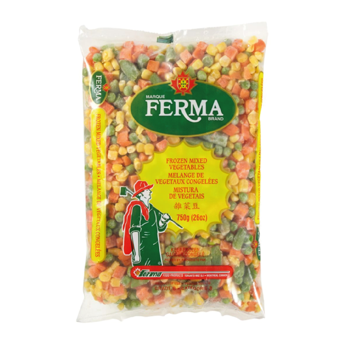 Ferma Mixed Vegetables 750g(Frozen)