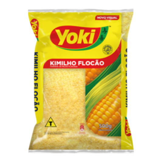 Yoki Yellow Pre - Cooked Corn Meal/Cuscuz/Flocão 500g