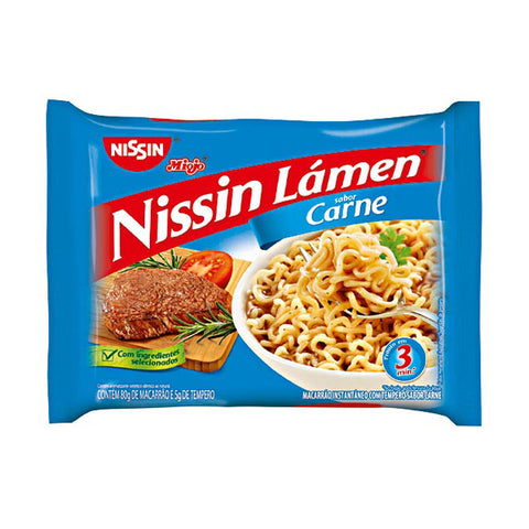 Nissin Lámen Miojo sabor Carne/Beef 85g