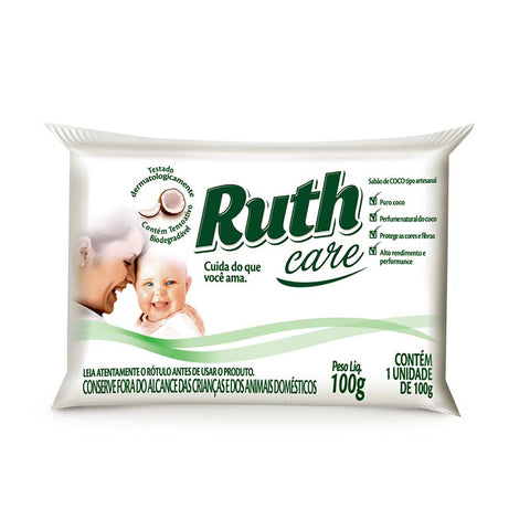 Ruth Coconut Laundry Soap Bar/Sabão de Coco  100g