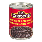 La Costeña Whole Black Beans/Feijão 19oz