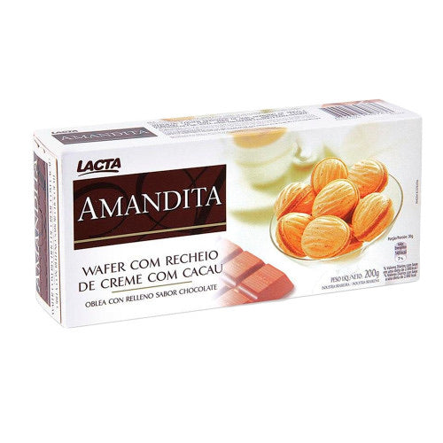 Lacta Amandita Wafer com recheio de Chocolate 200g
